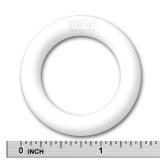 Rings - White-Rubber ring - White 1 inch ID