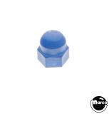 -Post cap - nylon acorn nut 6-32 blue