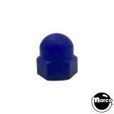 Post cap - nylon acorn nut 6-32 blue