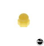Post cap - nylon acorn nut 6-32 yellow