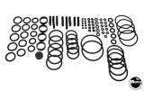 Bulk Products-Rubber rings - BLACK assortment