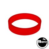 Super-Bands Flipper Narrow 0.375 in x 1.5 in ID Ring, Red Translucent Gloss