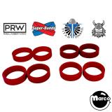 Standard Red Flipper Rings - Sample Pack