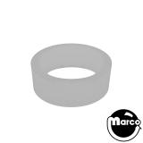 Super-Bands Flipper Mini 0.5 in x 1.25 in ID Ring, White Translucent Gloss
