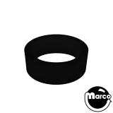 Polyurethane Rings & Bumpers-Super-Bands Flipper Mini 0.5 in x 1.25 in ID Ring, Black Gloss