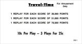 TRAVEL TIME (Williams) Score cards (4)