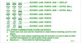 -GOLD RUSH (Williams) Score card set (10)