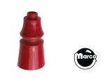 Posts/ Spacers/Standoffs - Plastic-Post - smooth red plastic 1-9/32 inch