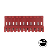 -Connector - IDC red 11r mt/thru 22/156