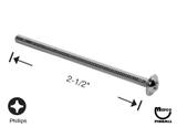 Machine Screws-Machine Screw 6-32 x 2-1/2" p-rwh