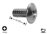 Machine Screw 6-32 x 5/16" p-tr hd