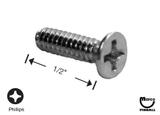 Machine Screws-Machine Screw 6-32 x 1/2 inch p-flh