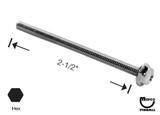 Machine Screw 6-32 x 2-1/2" pl-hwh