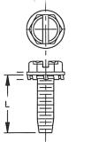 Machine Screws-Machine Screw 6-32 x 1/4" sl-hh-tc-s