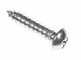 -Sheet Metal Screw #4 x 1/2 inch pop bumper cap