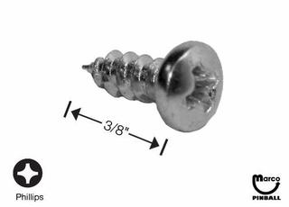 Sheet Metal Screw #6 x 3/8" p-ph