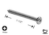 Sheet Metal Screw #6 x 1-1/2 inch p-ph-a