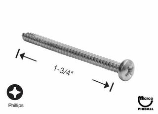 Sheet Metal Screw #6 x 1-3/4 invh p-ph T-25