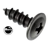 Sheet Metal Screw #6 x 1/2 inch p-rwh-a black