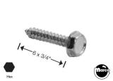 Sheet Metal Screw #6 x 3/4" pl-hwh