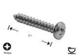 -Sheet Metal Screw #8 x 1 inch p-ph-a