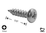 Sheet Metal Screw #8 x 5/8 inch p-rh