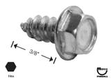 -Sheet Metal Screw #8 x 3/8" pl-hwh-a