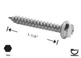 Sheet Metal Screw #8 x 1-1/4" pl-hwh-a