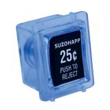 -Coin entry pushbutton Happ blue