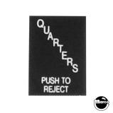 Price Plates-Price label "Quarters/push" 