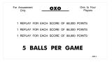 -OXO (Williams) Score cards (5)