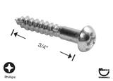 -Screw - wood #5 x 3/4 inch p-rh