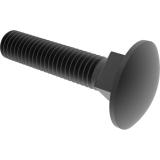 -Bolt carriage #8-32 x 1/2" black