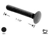 -Bolt carriage #8-32 x 1-1/8 inch black