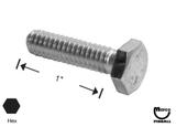 -Bolt 1/4-20 x 1" hh-s