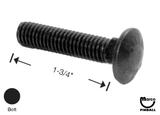 Bolt 3/8-16 x 1-3/4" carriage black