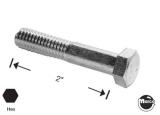 Machine screw 3/8-16 x 2" pl-hh