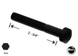 Cabinet Hardware / Fasteners-Leg bolt 3/8-16 X 2-3/4 inch acorn head black