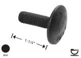 Bolt 3/8-16 x 1-1/4 inch Step bolt black