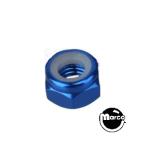 Nut 6-32 esn stop nut blue anodized