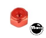 Nut 6-32 esn stop nut red anodized