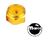 Nut 6-32 esn stop nut gold anodized