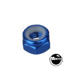 Nut 8-32 esn stop nut blue anodized 