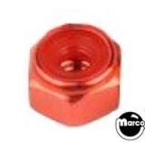 Nut 8-32 esn stop nut red anodized 