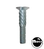 -Bumper spiral screw 8-32 x 7/8 inch