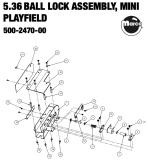 Ball Guides-BLACK KNIGHT SOR PREM LE (Stern) Mini playfield lock assembl