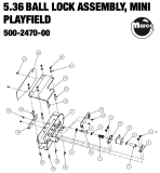 BLACK KNIGHT SOR PREM LE (Stern) Mini playfield lock assembl