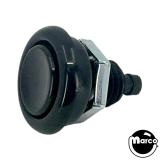Buttons - Flipper-Pushbutton 1-1/8 inch black no spring