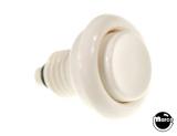 -Pushbutton - 1 1/8 inch no spring white