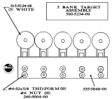 Stationary Targets-Target assembly Data East 5 bank